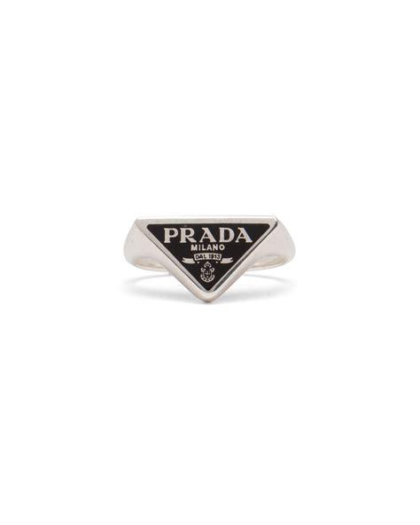 prada silver ring|Prada ring men.